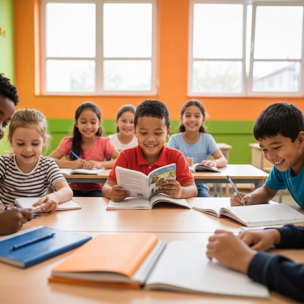 Children learning in classroom